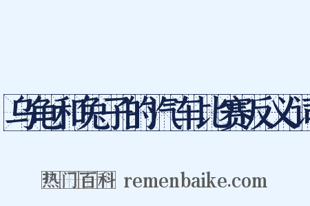 乌龟和兔子的汽车比赛反义词是什么意思的图片